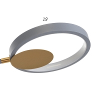 Люстра с ПДУ 2301/6GR LED 120Вт 3000-6000К серый 75х75х8 см BayerLux