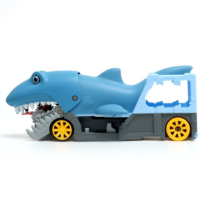 Парковка-автотрек «Атака монстров. Акула», свет, 1 машинка, пусковая установка Парковка-автотрек «Атака монстров. Акула», свет, 1 машинка, пусковая установка