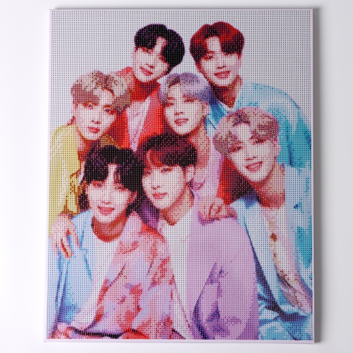 Алмазная мозаика с полным заполнением на холсте с подрамником «K-POP», 40 х 50 см Алмазная мозаика с полным заполнением на холсте с подрамником «K-POP», 40 х 50 см