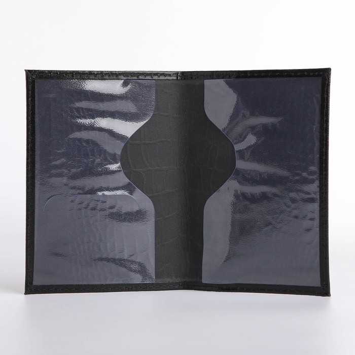 Обложка для паспорта, цвет чёрный Обложка для паспорта, цвет чёрный