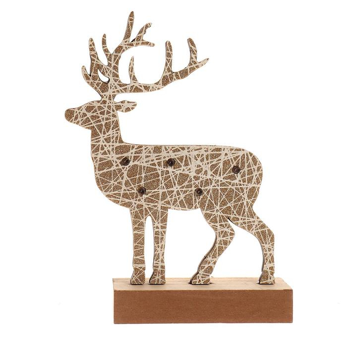 Новогодний декор с подсветкой «Новогодний олень» 11×5×19 см Новогодний декор с подсветкой «Новогодний олень» 11×5×19 см