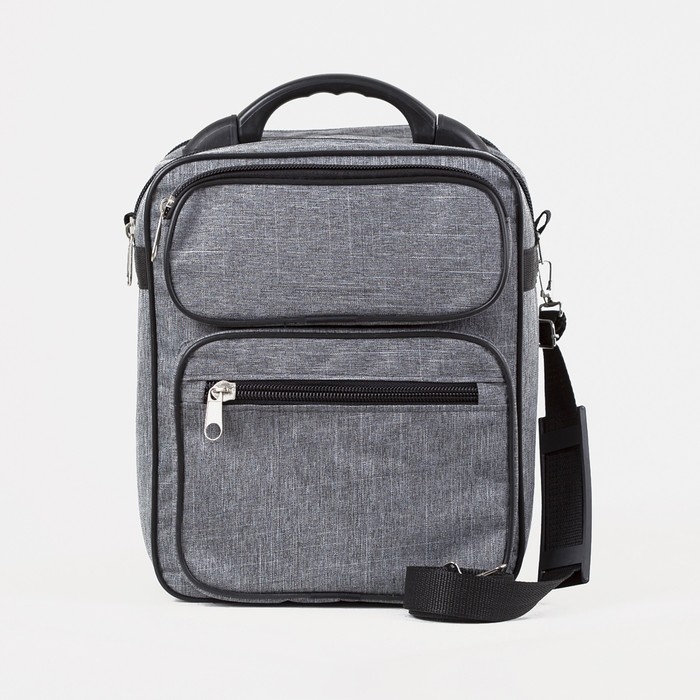 Сумка мужская «ЗФТС», цвет серый Сумка мужская «ЗФТС», цвет серый