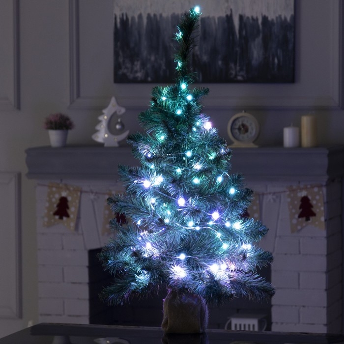 Гирлянда «Нить» 10 м роса, IP20, серебристая нить, 100 LED, пульт ДУ, свечение RGB, USB Гирлянда «Нить» 10 м роса, IP20, серебристая нить, 100 LED, пульт ДУ, свечение RGB, USB