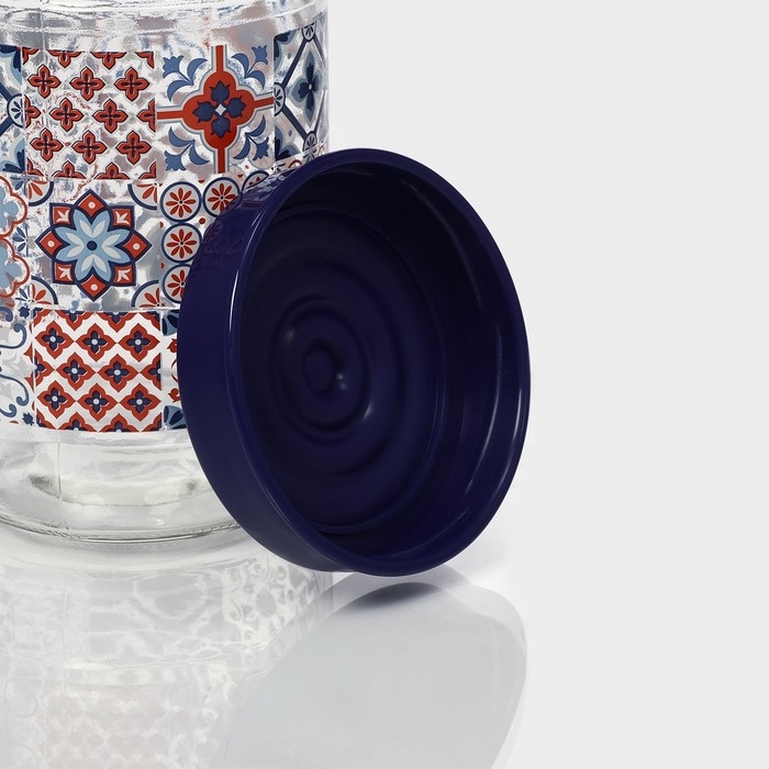 Банка стеклянная для сыпучих продуктов «Мозаика», 660 мл