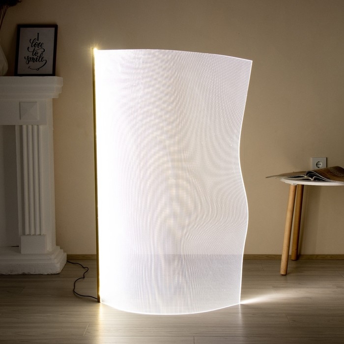 Торшер  Торшер "Аура" LED 28Вт 4000К золото 70х10х120см