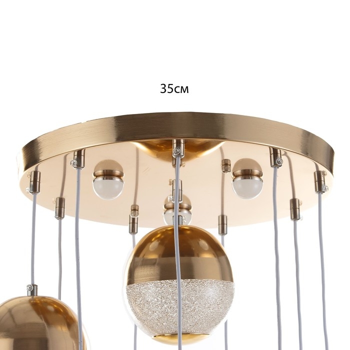 Каскад Каскад "Лакшери" 10LED+3LED 79Вт ПДУ золото 40х40х200см BayerLux