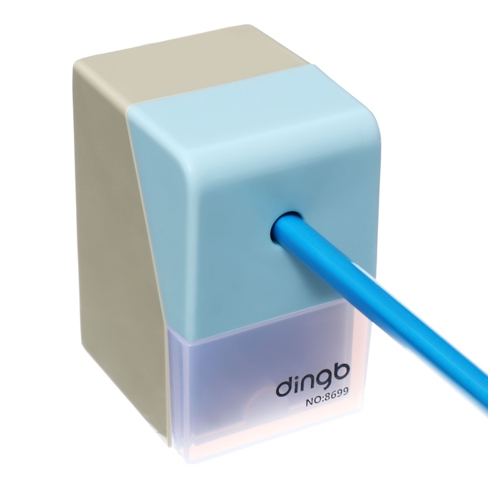 Точилка механическая с контейнером Классика Голубой/Хаки Точилка механическая с контейнером Классика Голубой/Хаки