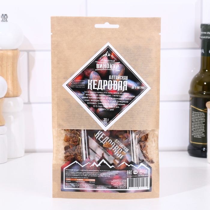 Набор из трав и специй для приготовления настойки Набор из трав и специй для приготовления настойки "Алтайская кедровая" 35 гр