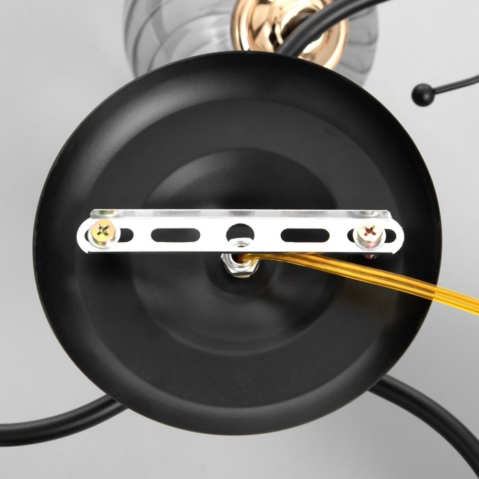 Люстра Люстра "Аста" 3хЕ27 40Вт чёрно-золотой 50х50х27 см BayerLux