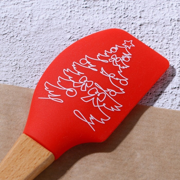 Новый год. Лопатка силиконовая «Елочка», 26 х 5 см Новый год. Лопатка силиконовая «Елочка», 26 х 5 см