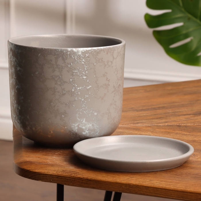 Горшок цветочный Питон серый 1.6 л Горшок цветочный Питон серый 1.6 л