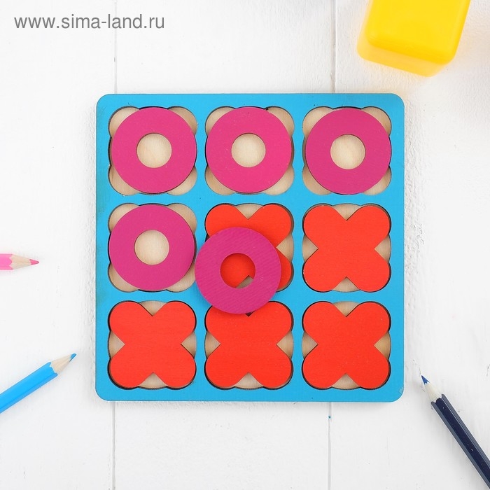 Рамка-вкладыш «Крестики - нолики» МИКС, 10 элементов Рамка-вкладыш «Крестики - нолики» МИКС, 10 элементов