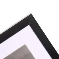 Фоторамка ПВХ на 1 фото Ellis 40&times;50 см с паспарту, чёрный (пластиковый экран)