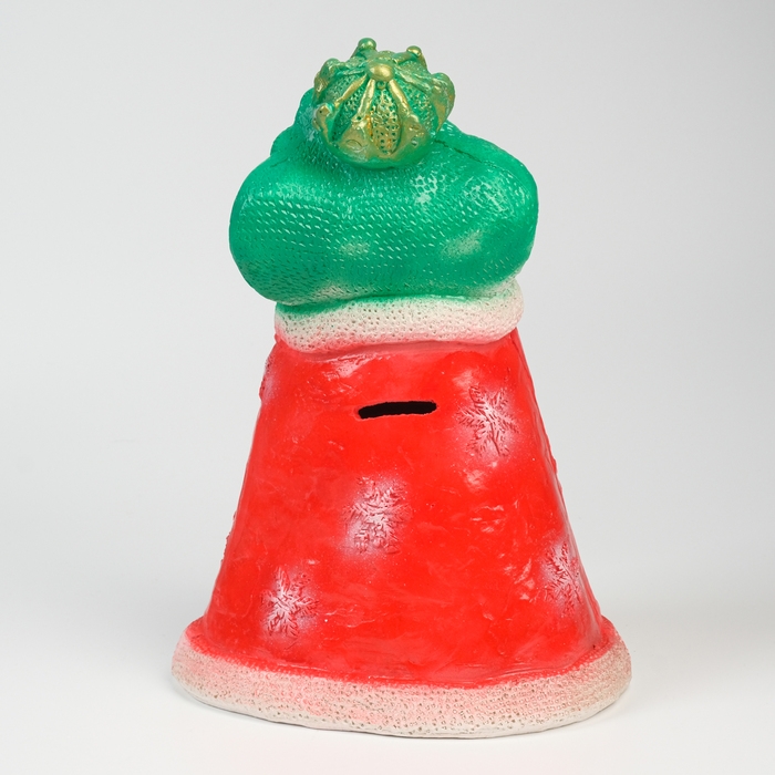 Копилка Копилка "Змея в костюме Деда Мороза" зелёная, 25 см