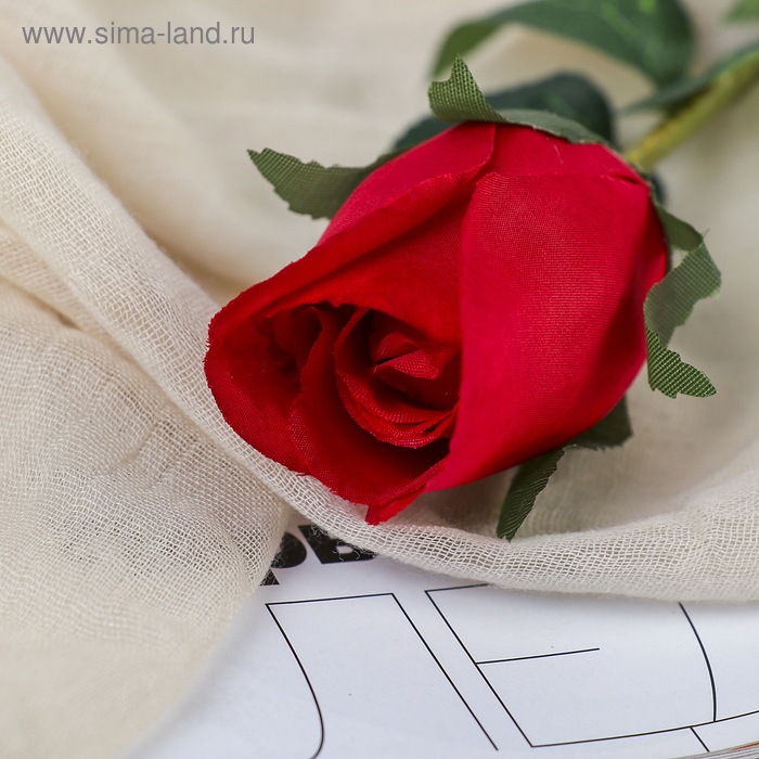 Цветы искусственные  Цветы искусственные "Роза Карина" 4х46 см, красный