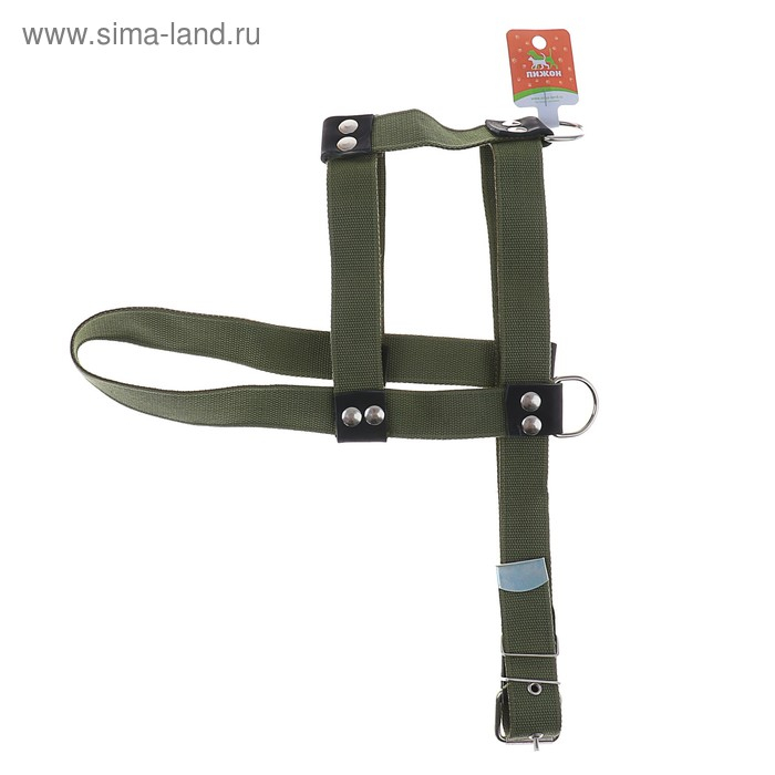 Шлейка брезентовая  Шлейка брезентовая "Ездовая" №1, 3,6 см, обхват шеи 80 см, обхват груди 80-92 см