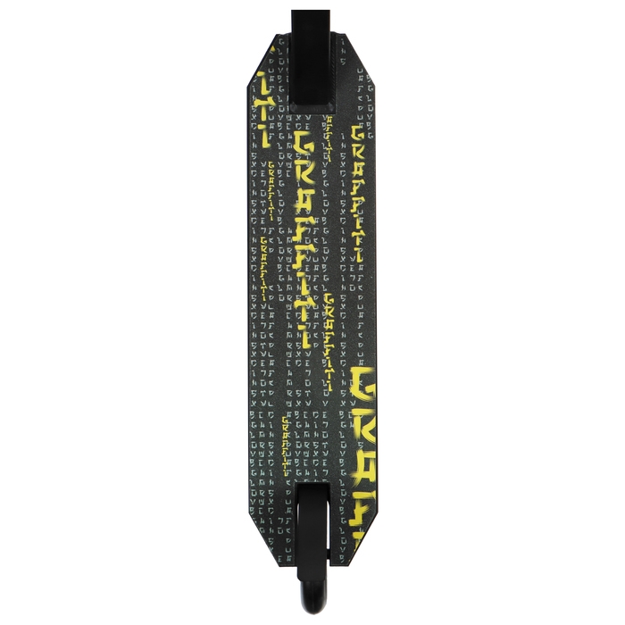 Самокат трюковой GRAFFITI Eccentric 24, колёса PU 110 мм, HIC компрессия, ABEC 9 Chrome, цвет чёрный Самокат трюковой GRAFFITI Eccentric 24, колёса PU 110 мм, HIC компрессия, ABEC 9 Chrome, цвет чёрный