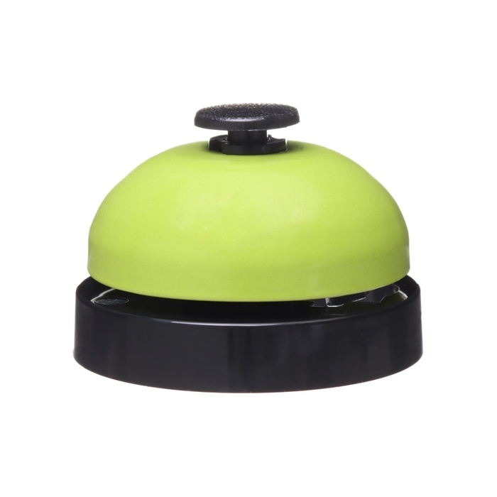 Звонок настольный 6.5 х 4.5 см, зелёный Звонок настольный 6.5 х 4.5 см, зелёный