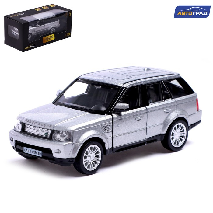 Машина металлическая LAND ROVER RANGE ROVER SPORT,1:32, открываются двери, инерция, цвет серый Машина металлическая LAND ROVER RANGE ROVER SPORT,1:32, открываются двери, инерция, цвет серый