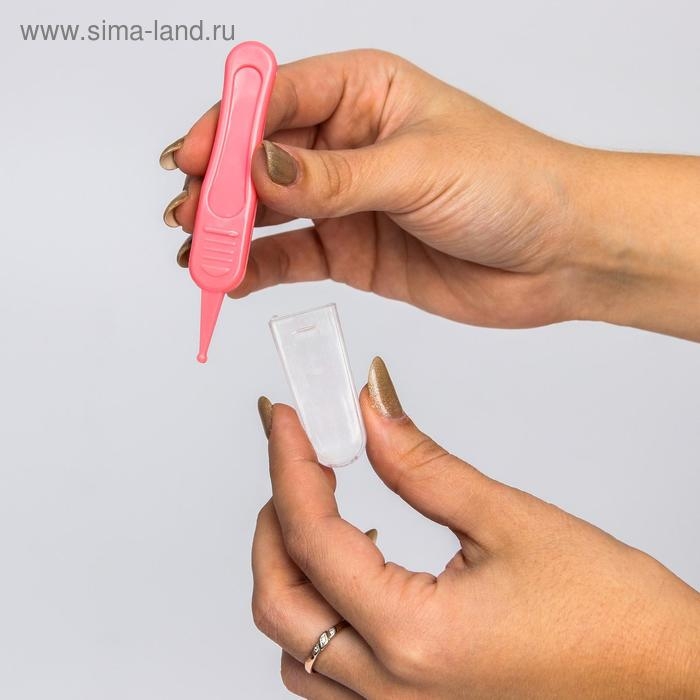 Пинцет для чистки носа, детский, с колпачком, цвет розовый Пинцет для чистки носа, детский, с колпачком, цвет розовый