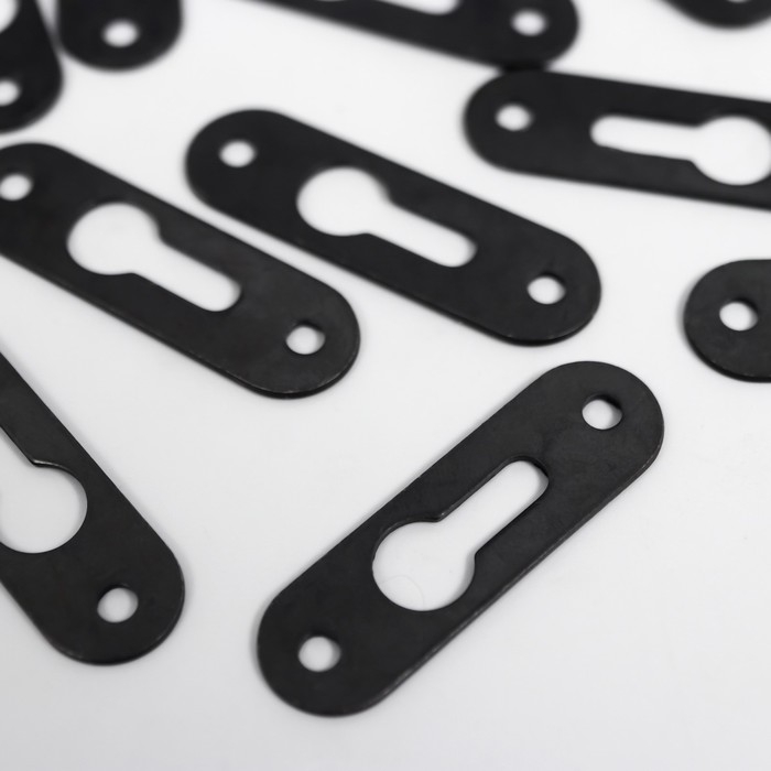 Петля для картины, фоторамки металл (набор 20 шт) чёрная 3,9х1,2 см Петля для картины, фоторамки металл (набор 20 шт) чёрная 3,9х1,2 см