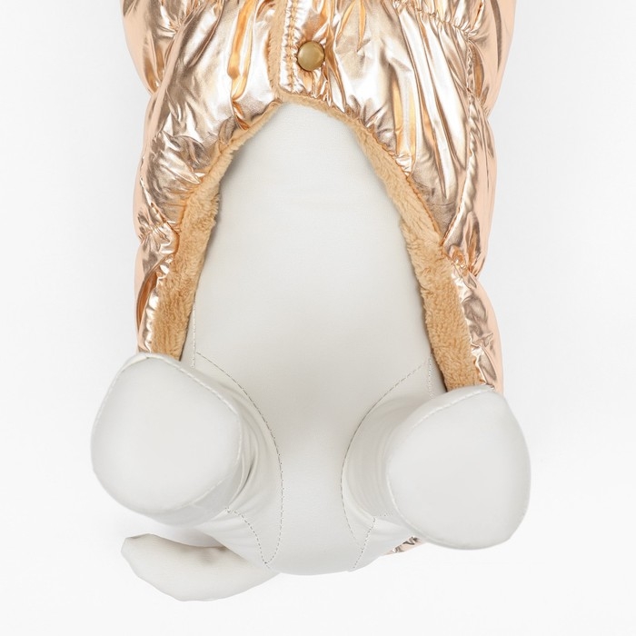 Куртка для собак  Куртка для собак "Блеск", L (ДС 35, ОГ 51, ОШ 32 см, до 10 кг), бронзовая