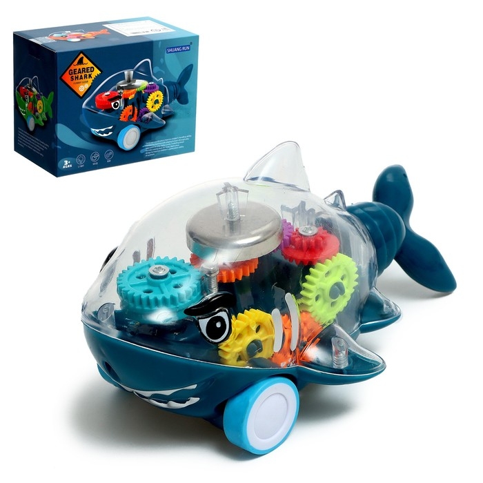 Акула инерционная «Шестерёнки», МИКС Акула инерционная «Шестерёнки», МИКС