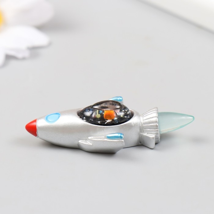 Фигурка для флорариума полистоун Фигурка для флорариума полистоун "Ракета" 2,7х5,6 см