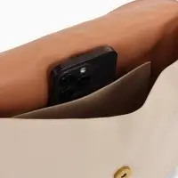 Сумка женская мессенджер TEXTURA на магните, с косметичкой, 28&times;4&times;20 см, молочная