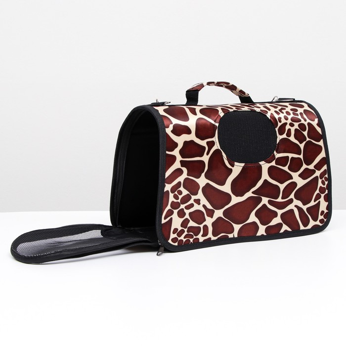 Сумка - переноска для животных  Сумка - переноска для животных "Жираф", размер S, 37,5 х 17 х 22 см