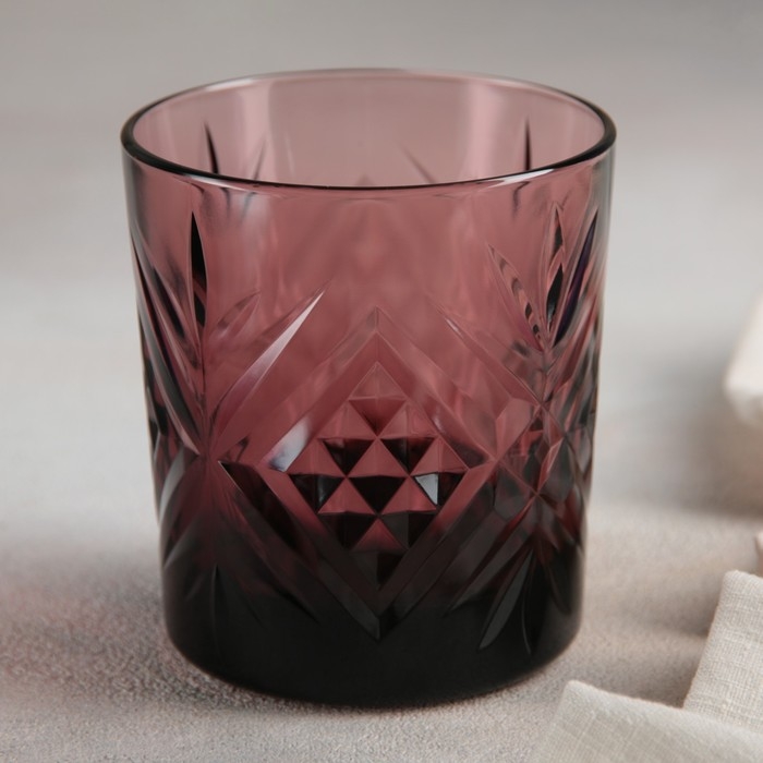 Стакан низкий стеклянный «Зальцбург», 300 мл, цвет лилак Стакан низкий стеклянный «Зальцбург», 300 мл, цвет лилак