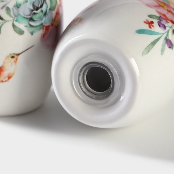 Набор для специй Доляна «Пташка», 2 предмета: солонка, перечница, 130 мл Набор для специй Доляна «Пташка», 2 предмета: солонка, перечница, 130 мл