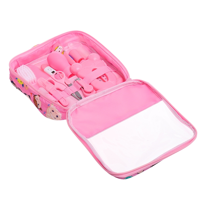 Гигиенический набор по уходу за новорожденным, 13 предметов, цвет розовый Гигиенический набор по уходу за новорожденным, 13 предметов, цвет розовый