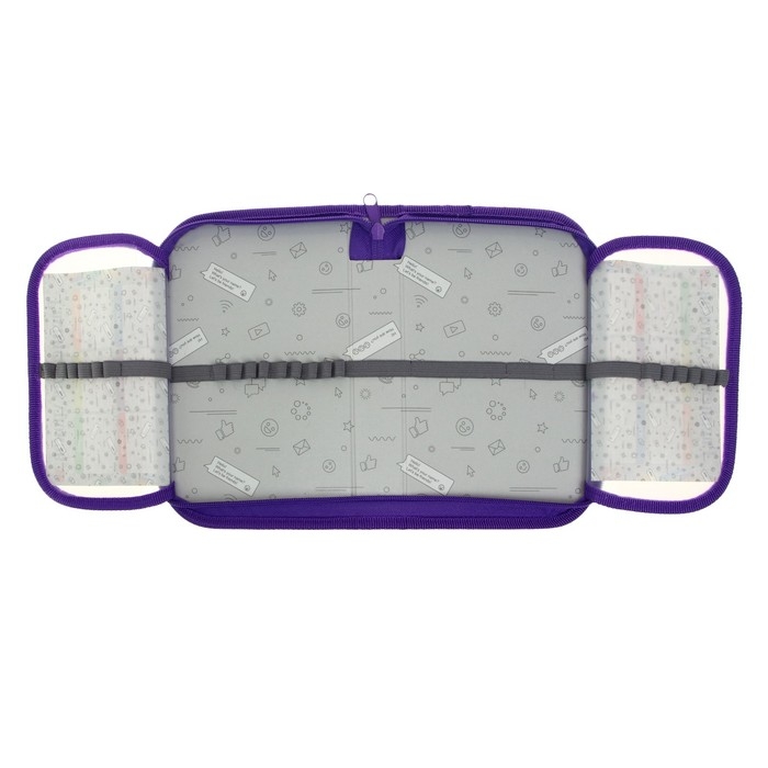 Пенал 1 секция, 130 х 210 х 40 мм, 2 откидные планки, тканевый, Calligrata TOP, Content Пенал 1 секция, 130 х 210 х 40 мм, 2 откидные планки, тканевый, Calligrata TOP, Content "Совушка"