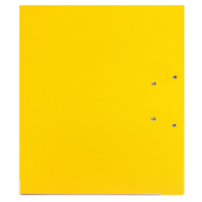 Папка-регистратор А4, 50 мм, Calligrata, ПВХ, тиснение Папка-регистратор А4, 50 мм, Calligrata, ПВХ, тиснение "лен", металлическая окантовка, карман на корешок, собранная, желтая, микс