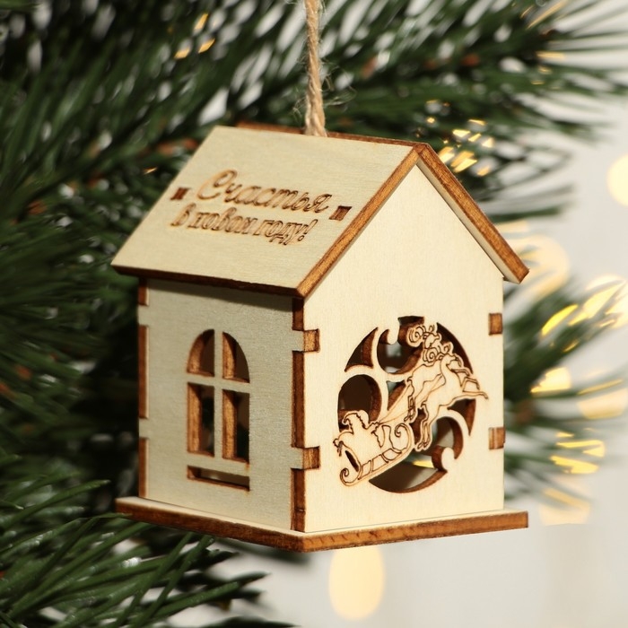 Интерьерное украшение новогоднее «Новый год: Счатья в новом году», 6 х 4,5 см Интерьерное украшение новогоднее «Новый год: Счатья в новом году», 6 х 4,5 см