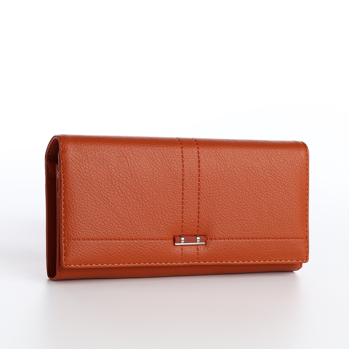 Кошелёк женский на магните, цвет оранжевый Кошелёк женский на магните, цвет оранжевый