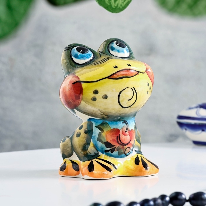 Сувенир Сувенир "Квакушка", гжель, цвет