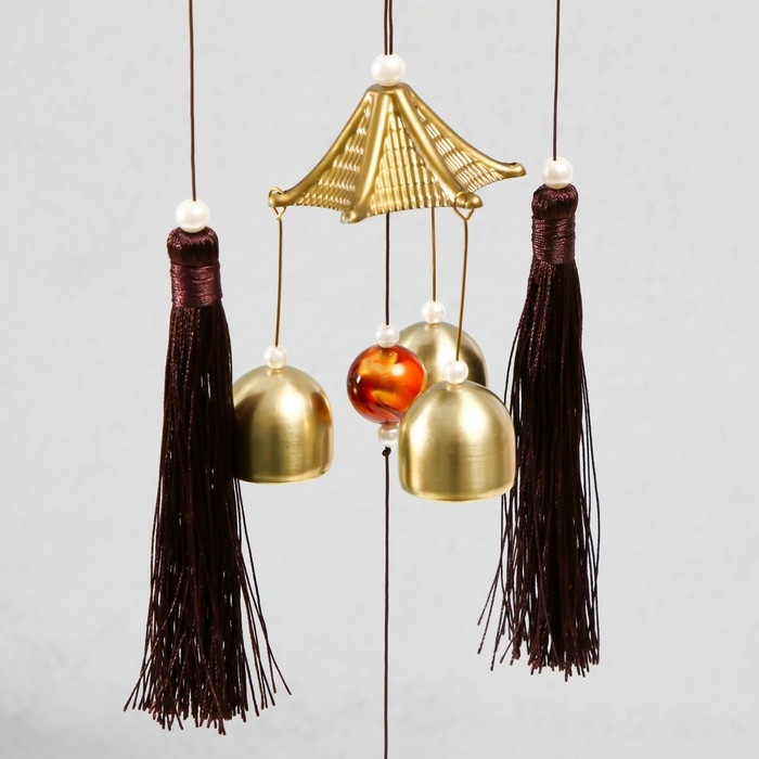 Музыка ветра металл Музыка ветра металл "Дельфины" 4 колокольчика 52х12,5х2,7 см