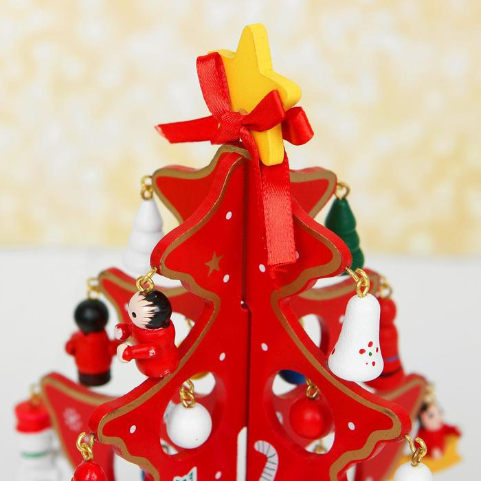 Сувенир новогодний  Сувенир новогодний "Елка на подставке" (градиент, цвет микс)