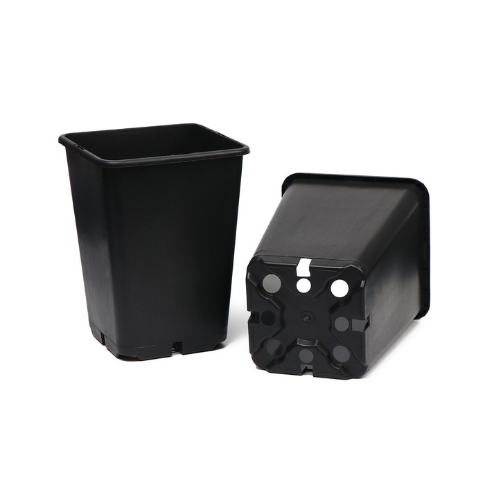 Горшок для рассады, 7 л, d = 21 см, h = 27,5 см, чёрный Горшок для рассады, 7 л, d = 21 см, h = 27,5 см, чёрный