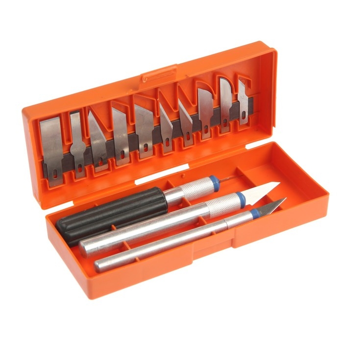 Набор ножей Hobbi, для резьбы по дереву, 13 лезвий Набор ножей Hobbi, для резьбы по дереву, 13 лезвий