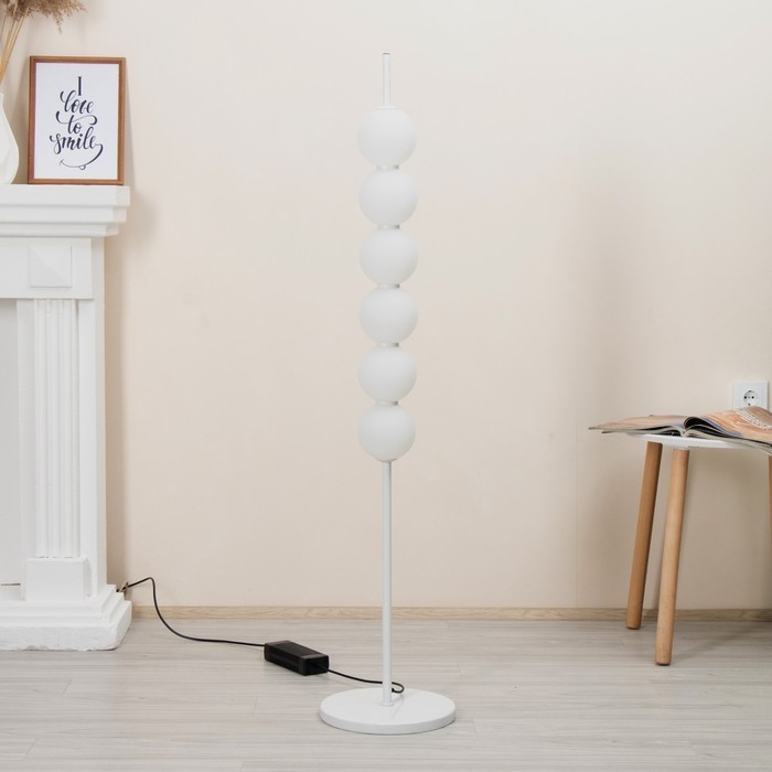 Торшер  Торшер "Тапиока" 6хLED 20Вт 4000К белый 28х28х140см