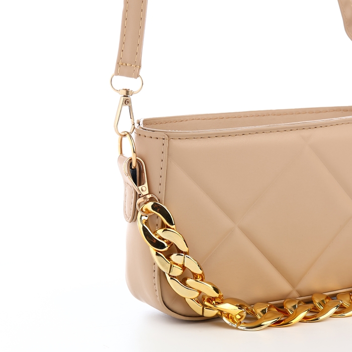 Сумка кросс-боди на молнии, цвет бежевый Сумка кросс-боди на молнии, цвет бежевый