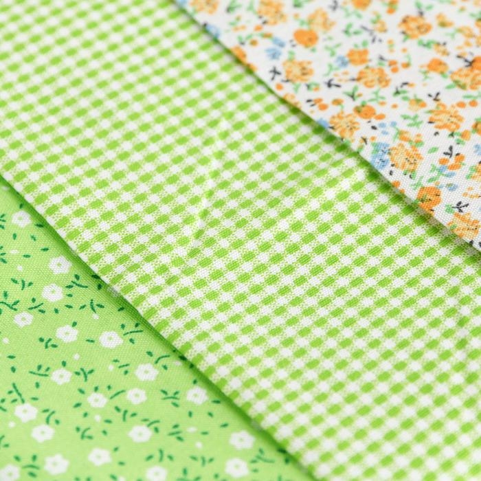 Ткань для пэчворка 3 лоскута «Весенний лужок», 50 × 50 см Ткань для пэчворка 3 лоскута «Весенний лужок», 50 × 50 см