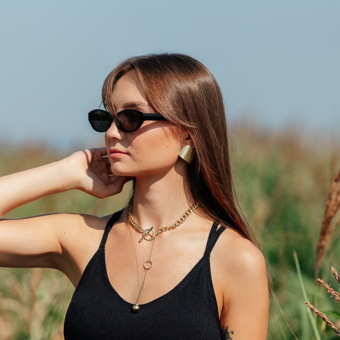 Кулон «Цепь» тоггл с нитью, цвет золото, 45 см Кулон «Цепь» тоггл с нитью, цвет золото, 45 см