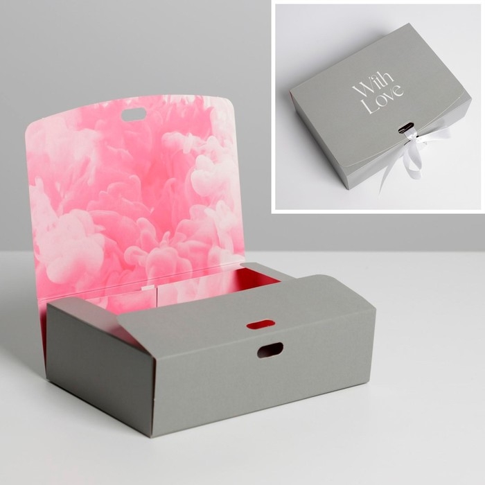 Коробка подарочная складная двухсторонняя, упаковка, «Текстура», 16,5 х 12,5 х 5 см Коробка подарочная складная двухсторонняя, упаковка, «Текстура», 16,5 х 12,5 х 5 см