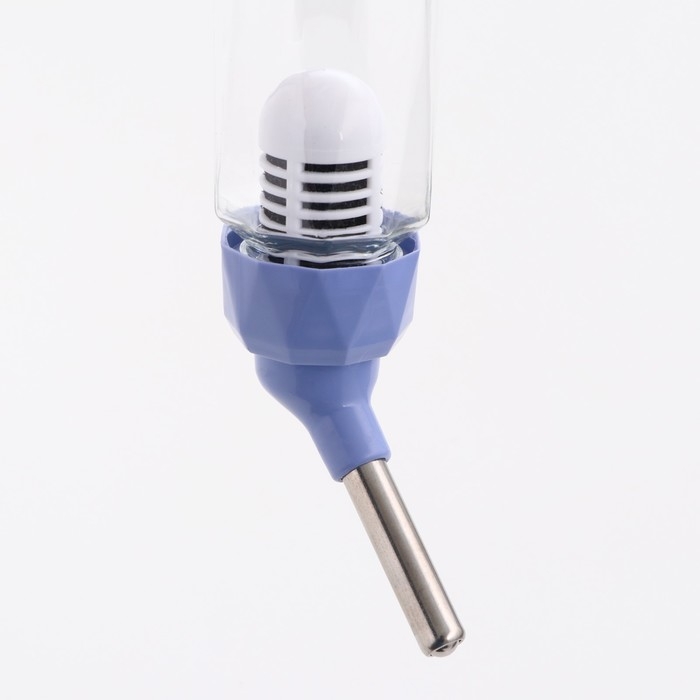 Поилка для грызунов, 125 мл, крепление-пружинка, синяя Поилка для грызунов, 125 мл, крепление-пружинка, синяя