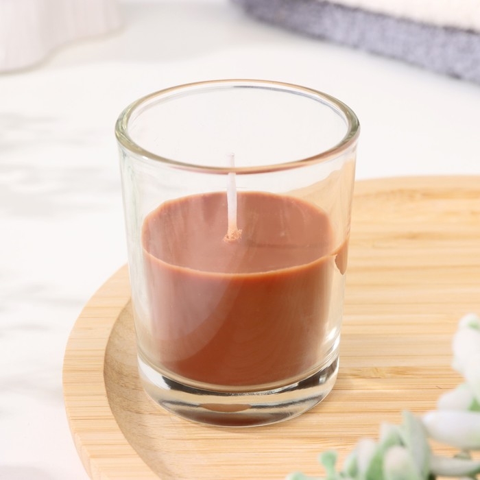 Свеча  ароматическая в стекле 5х6см, Кофе Свеча  ароматическая в стекле 5х6см, Кофе