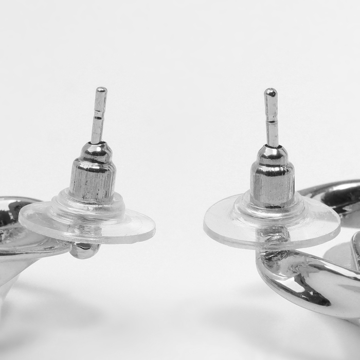 Серьги с жемчугом «Абстракция» волна, цвет серебро Серьги с жемчугом «Абстракция» волна, цвет серебро